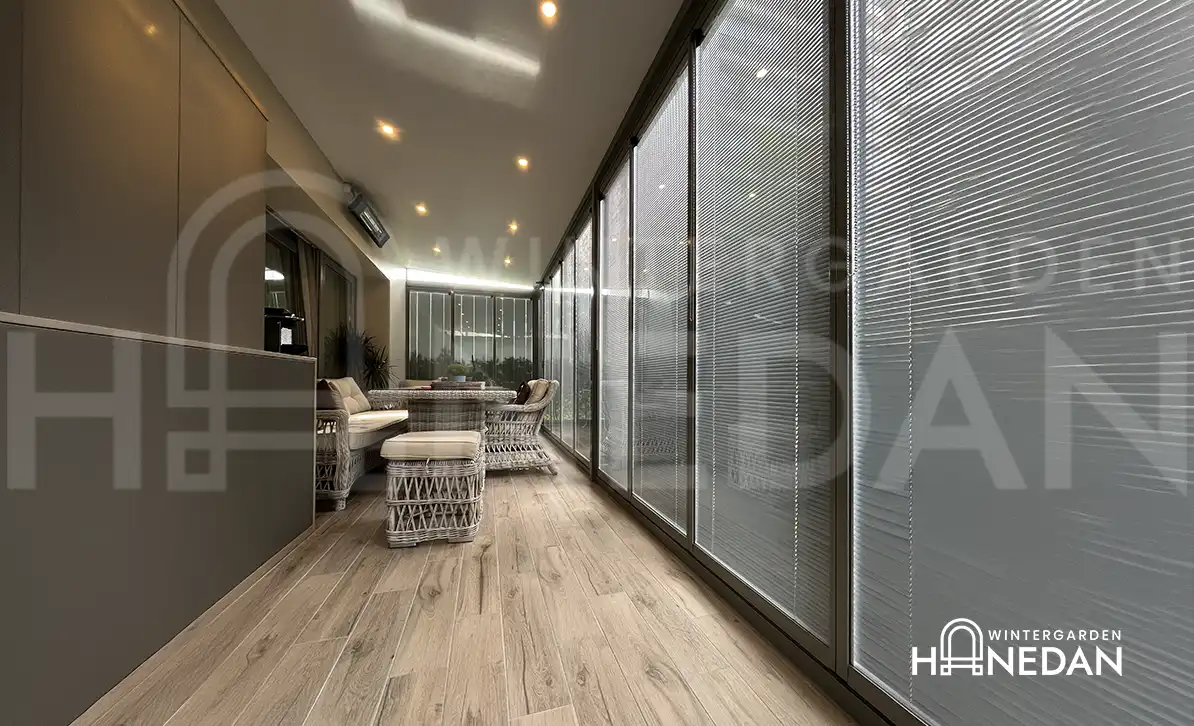 Kafe restoran katlanır cam sistemi - Hanedan Cam