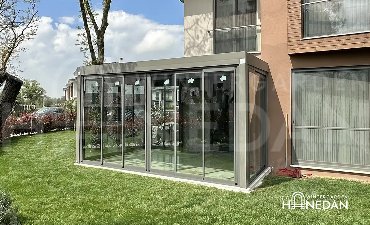 İstanbul alüminyum profilli kış bahçesi sistemi